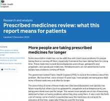 Prescribed medicines review: What this report means for patients